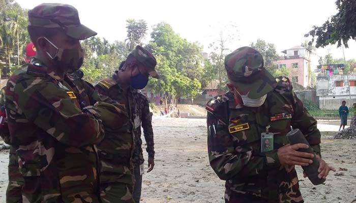 উদ্ধার হওয়া শেলটি ধ্বংস করল বোম্ব ডিস্পোজাল ইউনিট