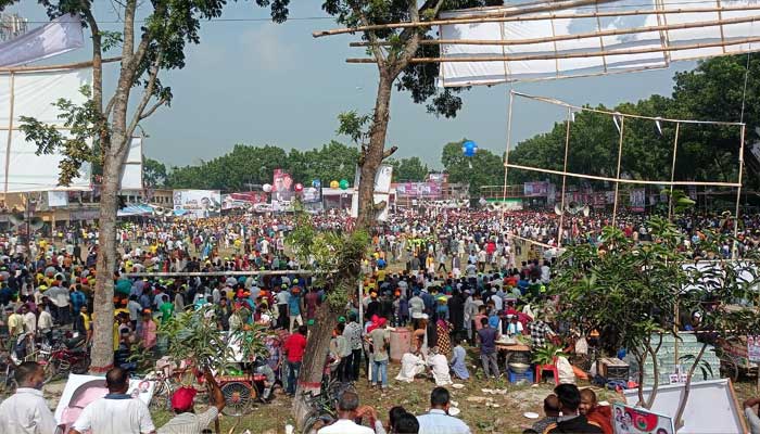 নির্ধারিত সময়ের আগে বিএনপির গণসমাবেশ শুরু