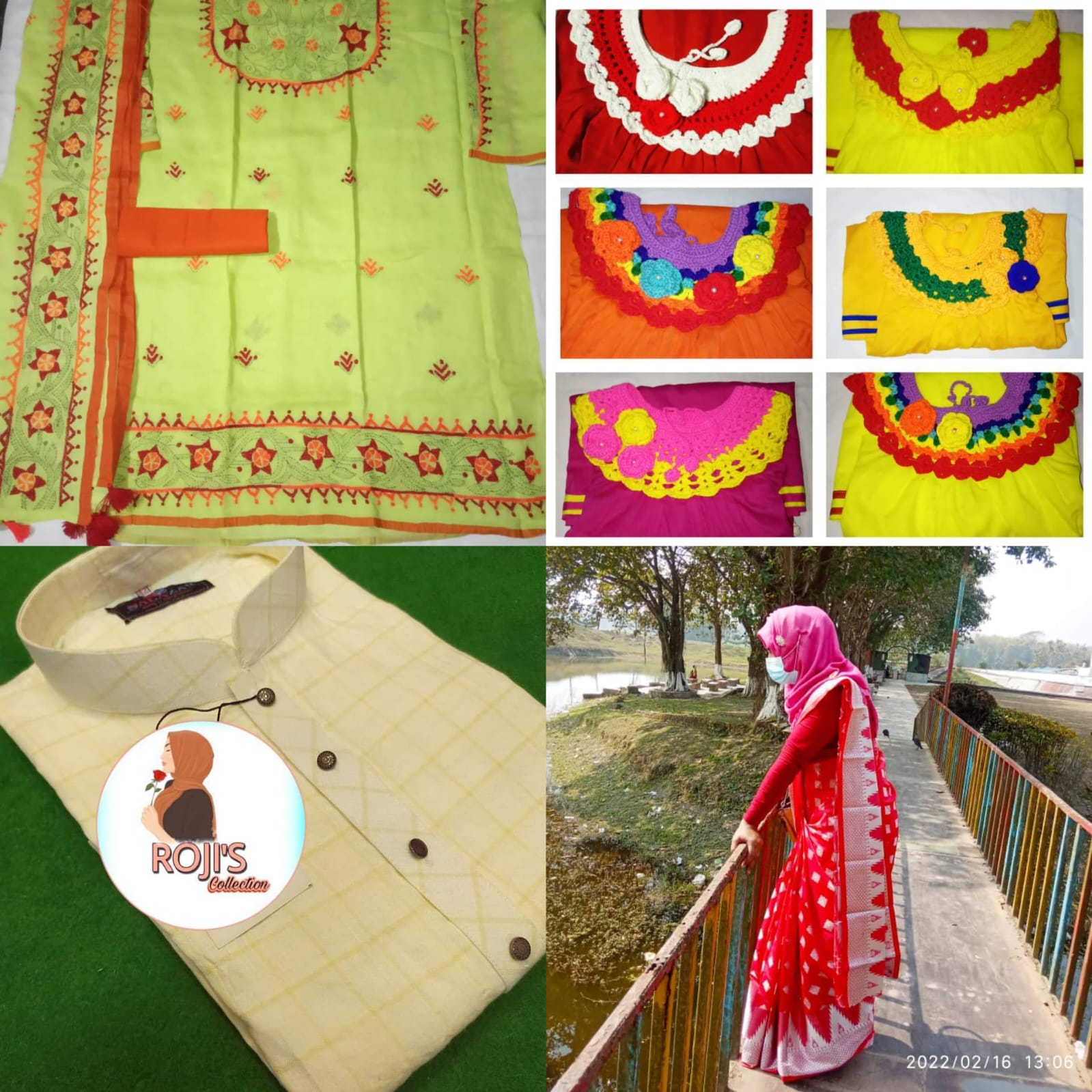 নিজের তৈরি পোশাকে স্বপ্ন বুনছেন রোজিনা