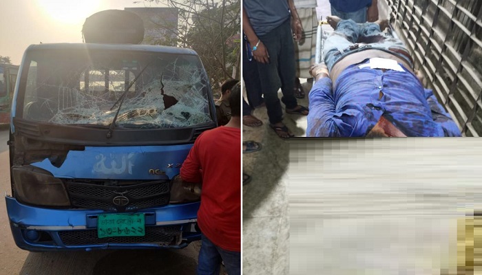 রাজধানীতে পিকআপ ভ্যানচাপায় নিহত ২