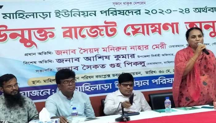 গৌরনদীর মাহিলাড়া ইউপির উন্মুক্ত বাজেট ঘোষণা