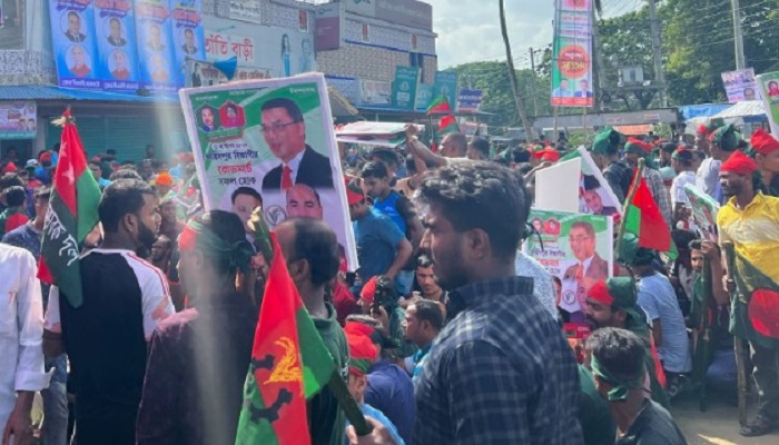 ফরিদপুরে বিএনপির বিভাগীয় রোডমার্চ শুরু