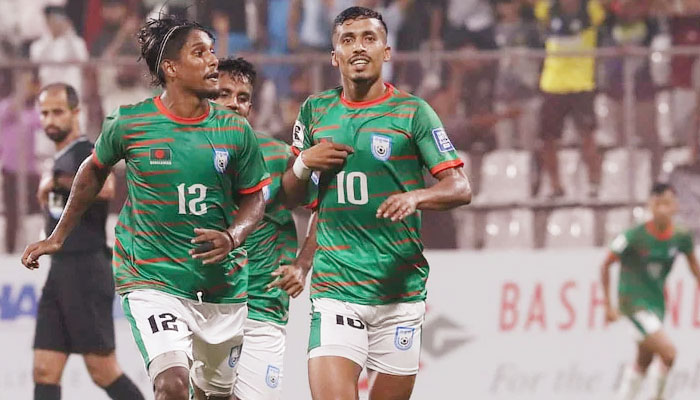 রাকিবের গোলে ১-০ গোলে এগিয়ে বাংলাদেশ
