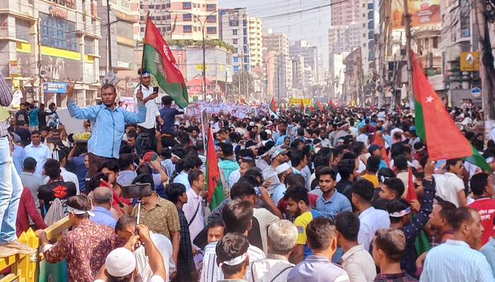 নয়াপল্টনে বিএনপির মহাসমাবেশ শুরু