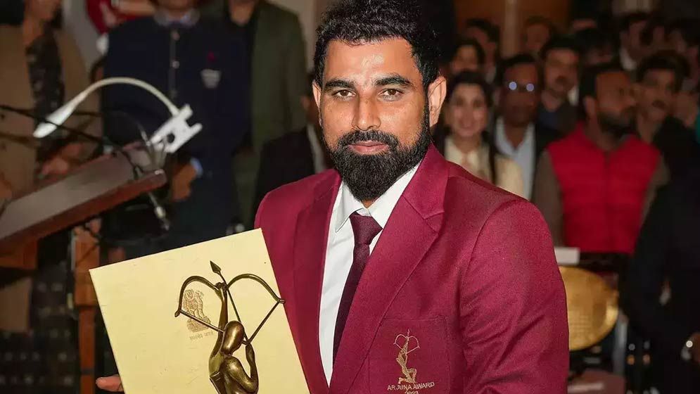 ভারতের ক্রীড়াঙ্গনের দ্বিতীয় সর্বোচ্চ পুরস্কার পেলেন শামি