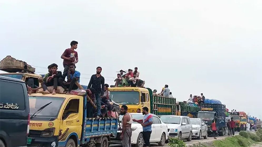ঢাকা-টাঙ্গাইল মহাসড়কে ১০ কিমি যানজট