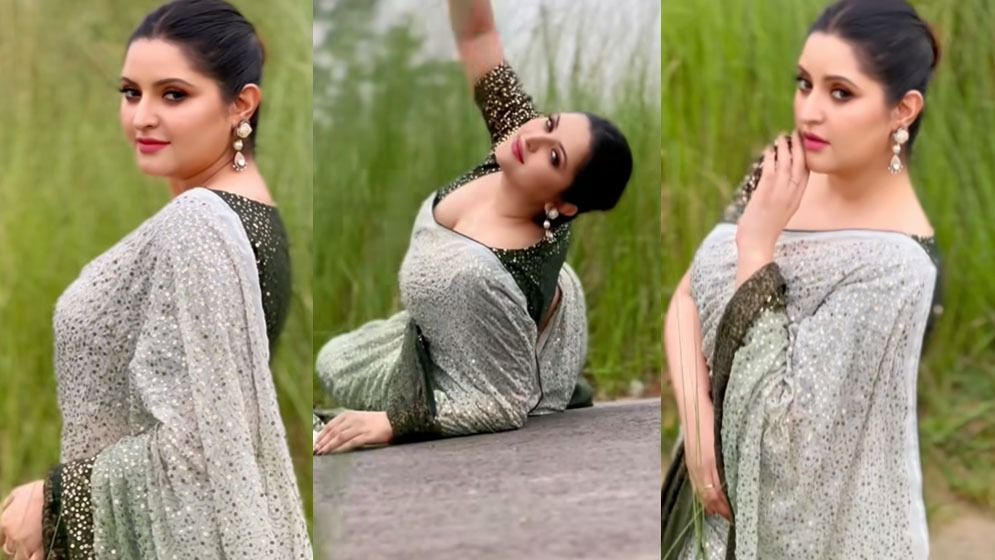 শাড়িতে লাস্যময়ী পরীমণি