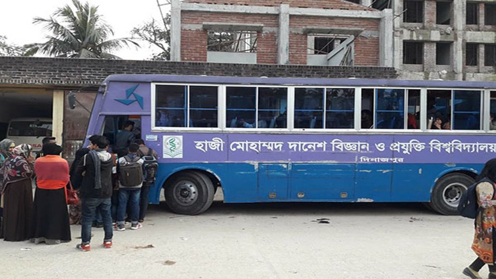 সর্বাত্মক কর্মবিরতিতে বন্ধ ছিল হাবিপ্রবির বাস চলাচল