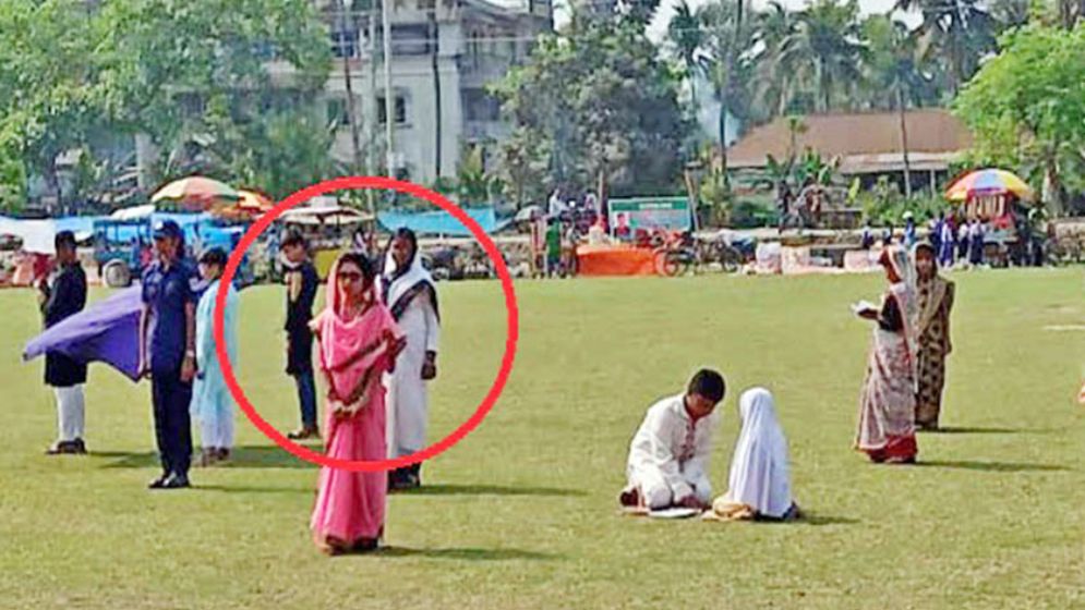 খালেদা জিয়ার প্রতীকী সাজের কারণে ঝড় বয়ে যায় স্কুলছাত্রীর পরিবারে
