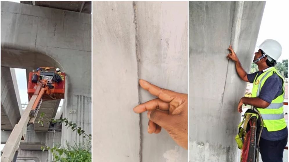 মেট্রোরেলের পিলারে ‘ফাটল’, যা জানাল কর্তৃপক্ষ