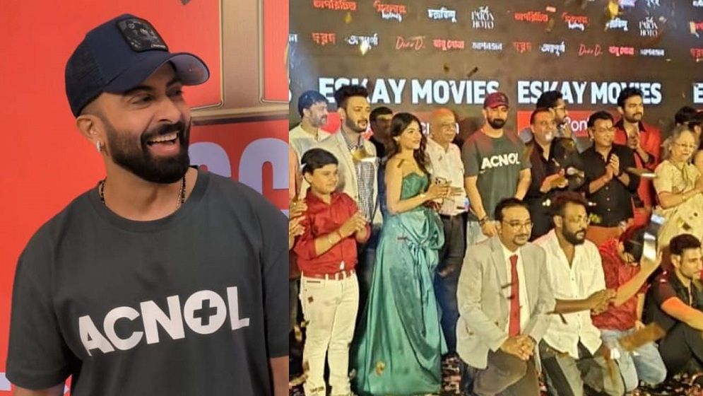 কলকাতায় এক ঝাঁক তারকার মধ্যমণি শাকিব খান (ভিডিও)