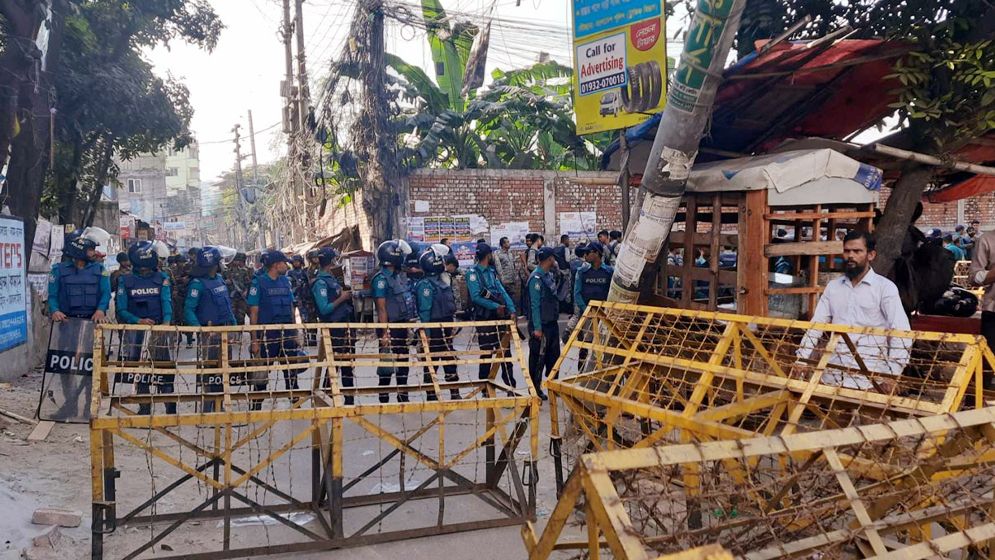 ভারতীয় দূতাবাস ঘেরাও কর্মসূচি, আইনশৃঙ্খলা বাহিনীর সতর্ক অবস্থান
