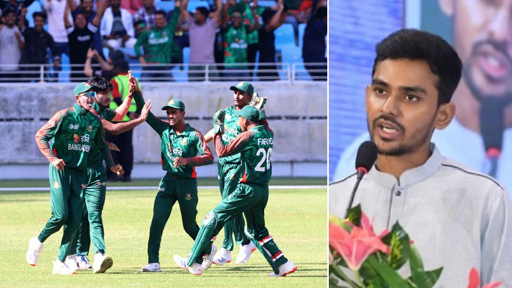 এশিয়া কাপজয়ী যুবাদের ক্রীড়া উপদেষ্টার অভিনন্দন