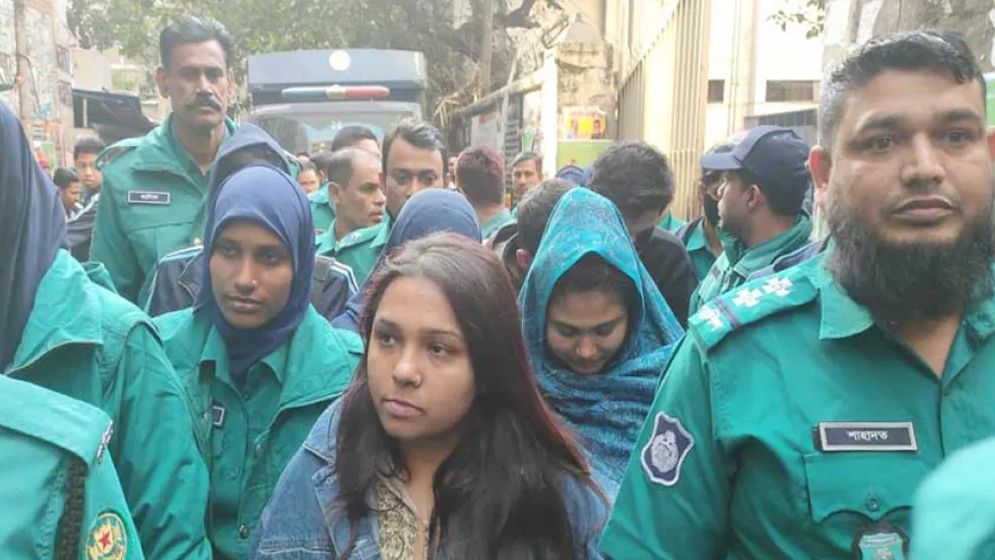 ছাত্রলীগের সাবেক সহ-সভাপতি নিশিতা নদীসহ ৪ জন রিমান্ডে