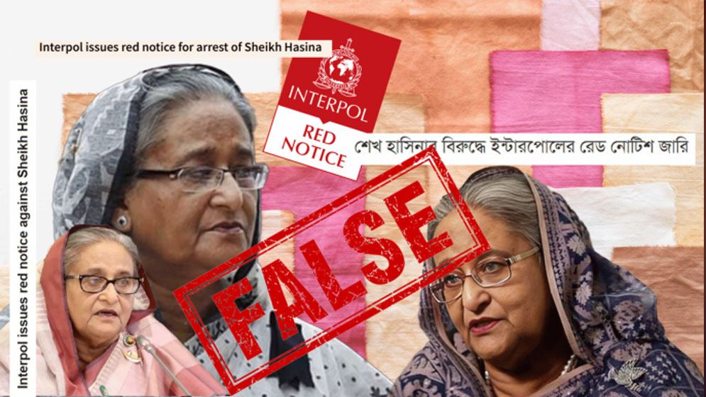 ইন্টারপোলের রেড নোটিসে নেই শেখ হাসিনা, আছে যেসব বাংলাদেশির নাম