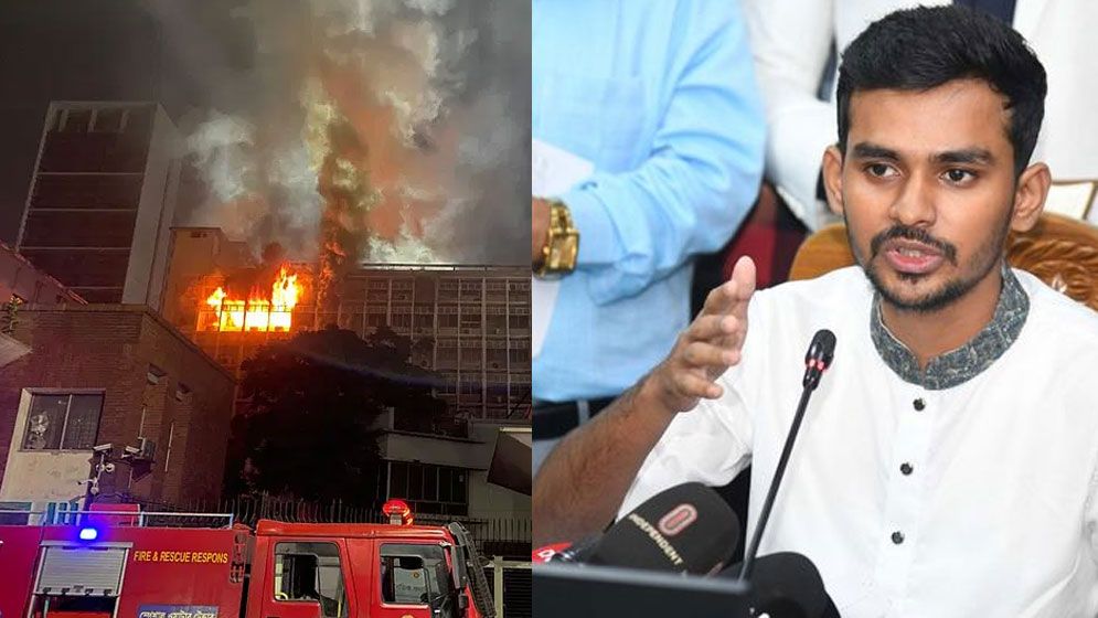 সচিবালয়ে অগ্নিকাণ্ডের ঘটনায় যা বললেন উপদেষ্টা আসিফ মাহমুদ