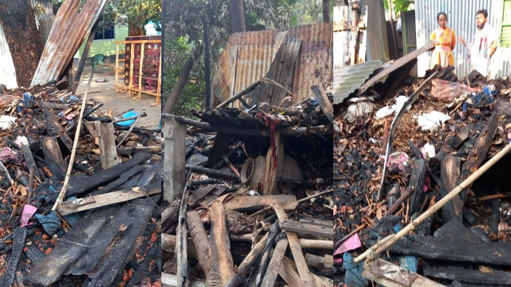 পাবনায় বীর মুক্তিযোদ্ধার বাড়িতে আগুন, শঙ্কিত পরিবার!