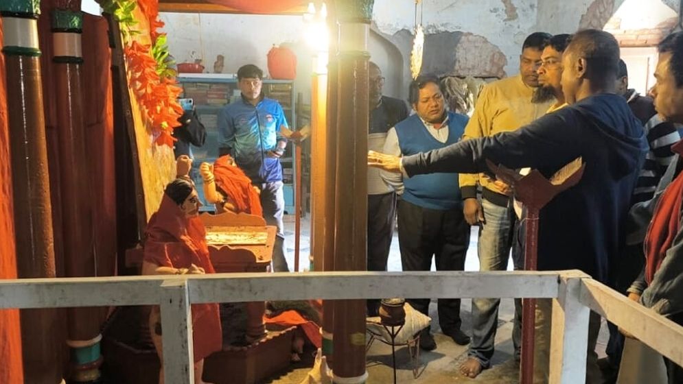 লালমনিরহাটে মন্দির থেকে প্রতিমা ও স্বর্ণের মুকুট চুরি