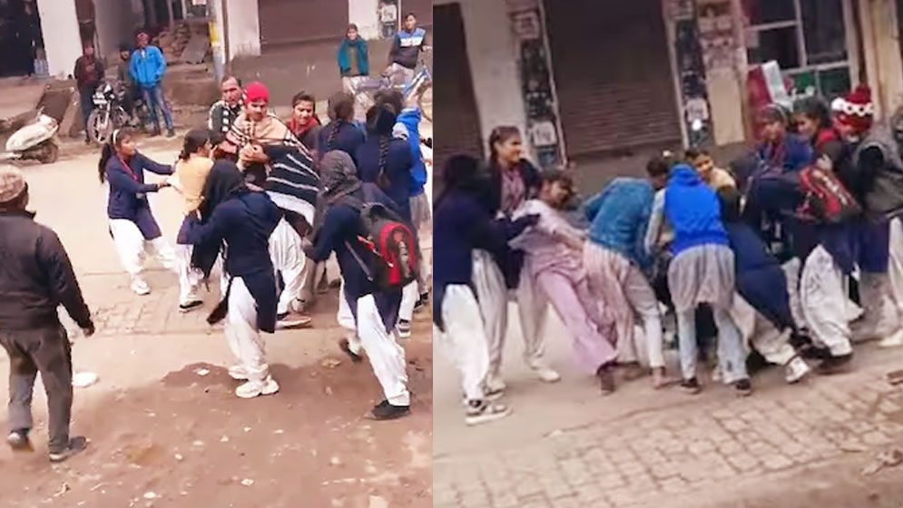 এক ছেলেকে পছন্দ নিয়ে দুই কিশোরীর মারামারি, ভিডিও ভাইরাল