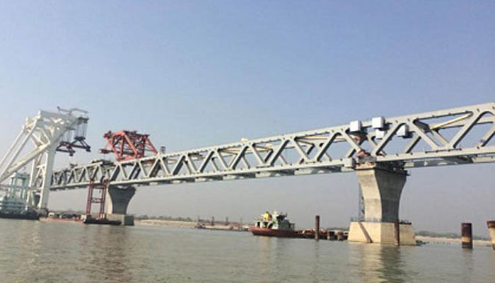 দৃশ্যমান হলো পদ্মা সেতুর চতুর্থ স্প্যান