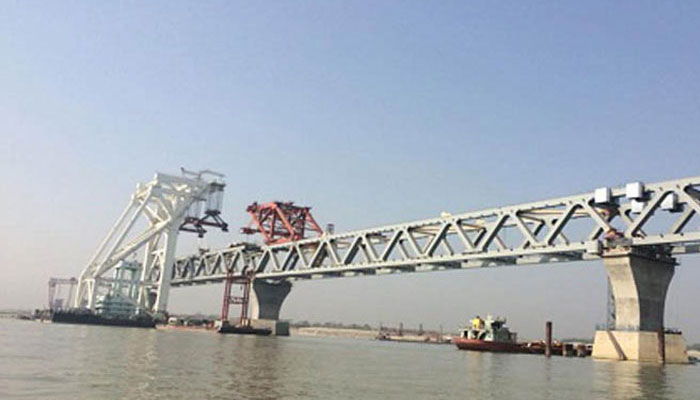 আজ পদ্মা সেতুর পঞ্চম স্প্যান বসানো হচ্ছে