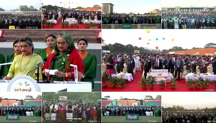 প্রধানমন্ত্রীর কাছে উন্নত-সমৃদ্ধ দেশ গড়ার শপথ নিলেন দেশবাসী (ভিডিও)