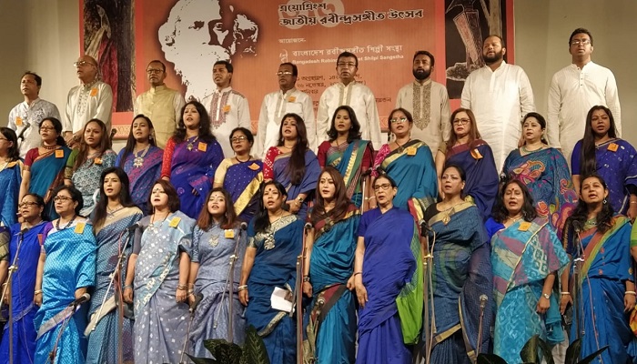 সন্ধ্যা মাতিয়ে ইতি টানল রবীন্দ্র সংগীত উৎসব