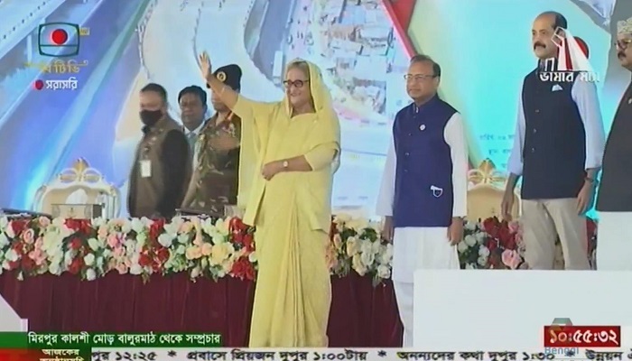 কালশী ফ্লাইওভার উদ্বোধন করলেন প্রধানমন্ত্রী