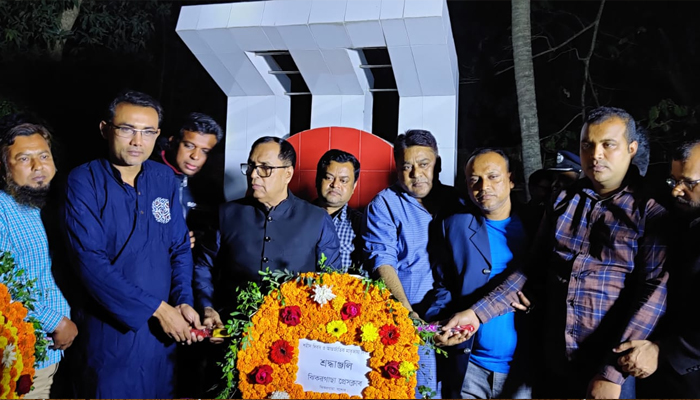 যথাযোগ্য মর্যাদায় ঝিকরগাছায় শহীদ দিবস পালিত