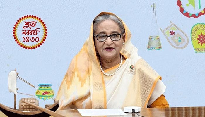 সুখী দেশের কামনায় নববর্ষের শুভেচ্ছা প্রধানমন্ত্রীর