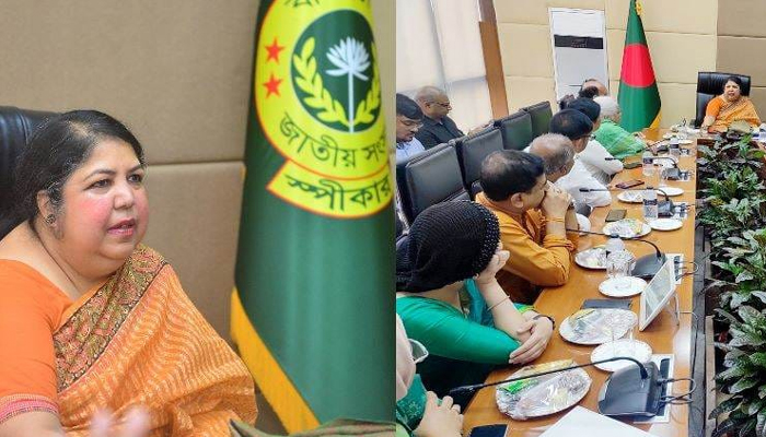 স্পিকারের সঙ্গে হরিজন সেবক সংঘের প্রতিনিধিদলের সাক্ষাৎ