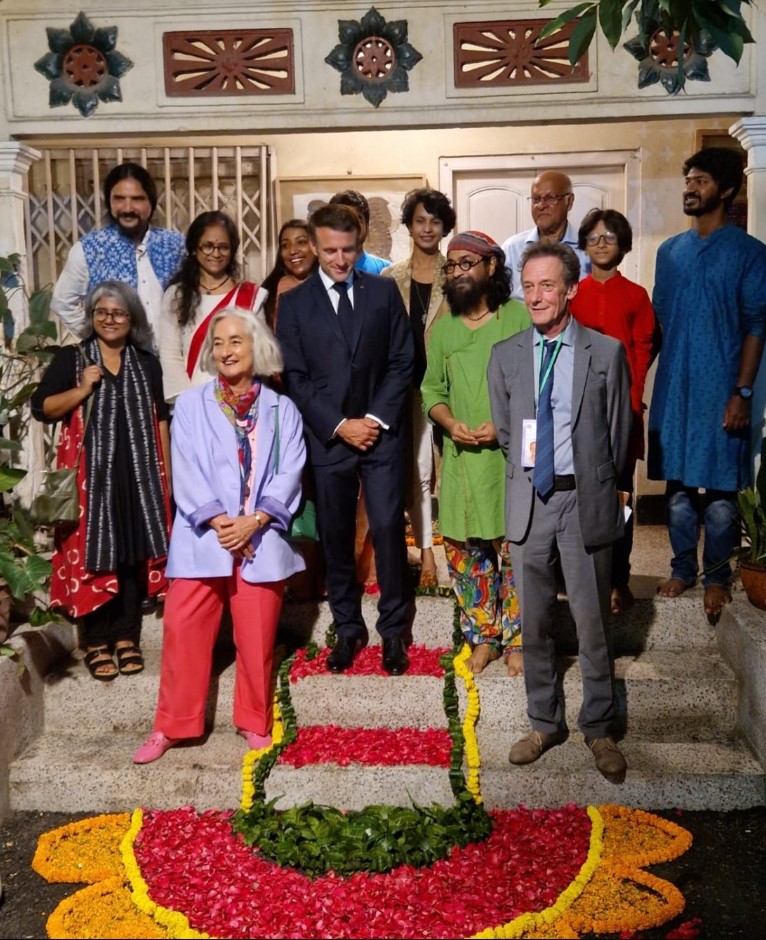 রাহুল আনন্দের বাসায় ম্যাক্রোঁর ১ ঘণ্টা ৪০ মিনিট (ভিডিও)