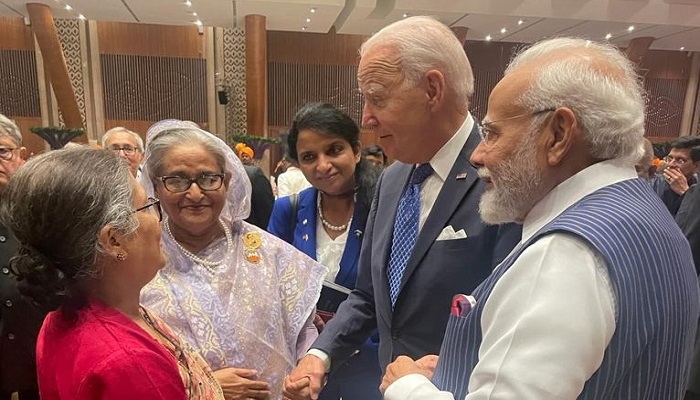 নৈশভোজে বঙ্গবন্ধুর দুই কন্যার সঙ্গে বাইডেন, মোদির কুশল বিনিময়