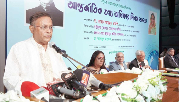সমাজে অস্থিরতা রোধে সজাগ থাকতে হবে: তথ্যমন্ত্রী