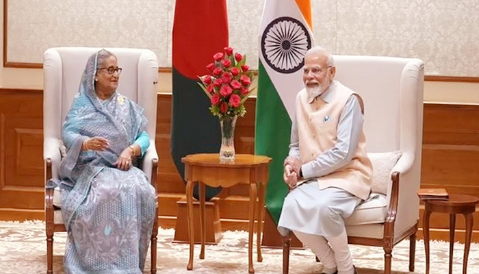 শেখ হাসিনা-নরেন্দ্র মোদি বৈঠক অনুষ্ঠিত