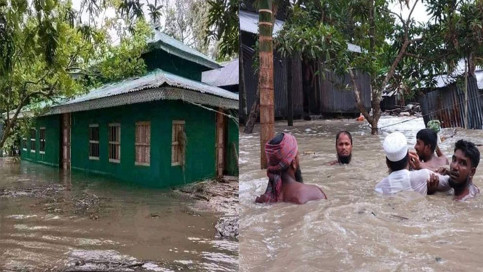 ঘূর্ণিঝড় রেমালের প্রভাবে লন্ডভন্ড উপকুলীয় জেলা বরগুনা