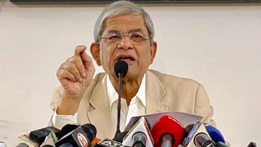 সংসদে প্রধানমন্ত্রীর দেয়া তথ্যের প্রতিবাদে ফখরুলের বিবৃতি