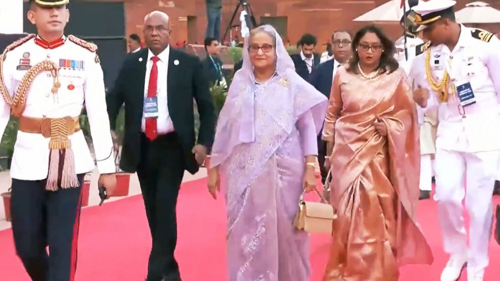 নরেন্দ্র মোদির শপথ অনুষ্ঠানে প্রধানমন্ত্রী শেখ হাসিনা
