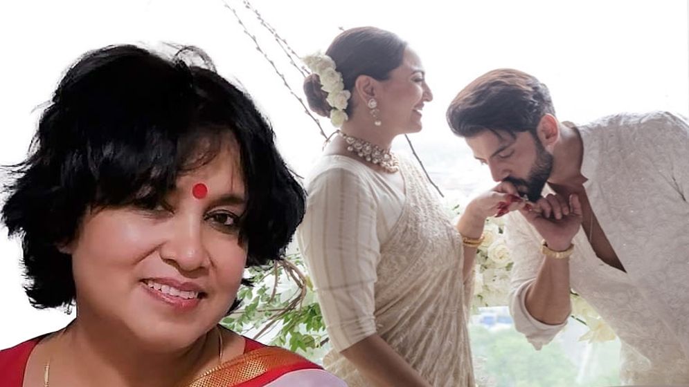 যে কারণে জাহির-সোনাক্ষীর বিয়েতে খুশি তসলিমা