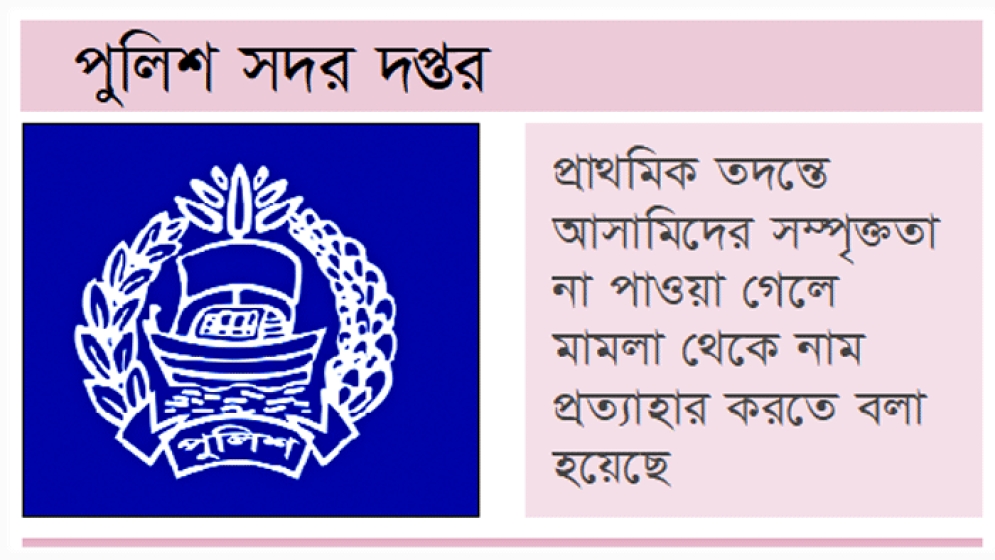 হত্যা মামলায় প্রমাণ ছাড়া গ্রেপ্তার না করার নির্দেশনা