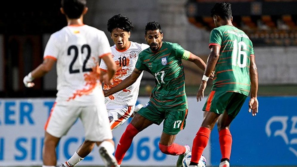 শেষ মুহূর্তের গোলে হারল বাংলাদেশ
