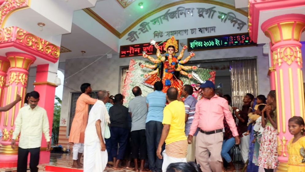 জুড়ী-বড়লেখায় প্রতিমা বিসর্জনের মাধ্যমে শেষ হলো শারদীয় দুর্গোৎসব
