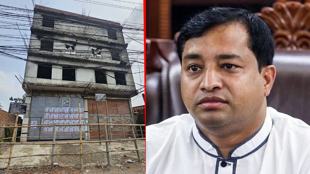 জমি নিয়ে টাকা দেননি, সাবেক মেয়র জাহাঙ্গীরের বাড়ির সামনে বেড়া