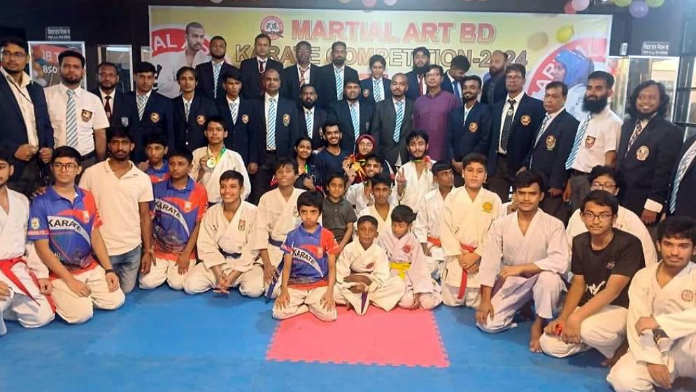 কারাতে প্রতিযোগিতায় শারীরিক ও মানসিক শক্তি বৃদ্ধির প্রতিশ্রুতি