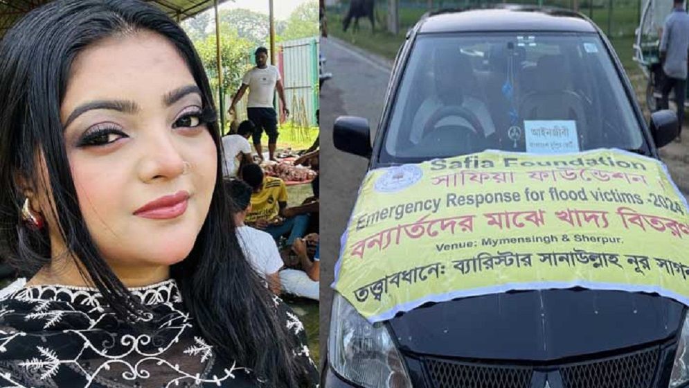 বন্যার্তদের পাশে সালমা