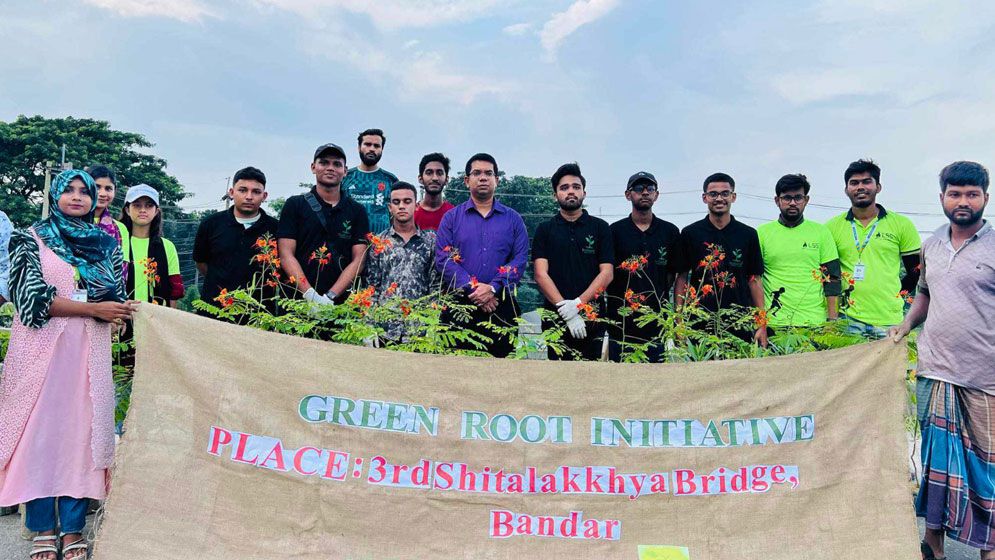 নারায়ণগঞ্জে পরিবেশপ্রেমী সংগঠন এসফার বৃক্ষরোপণ