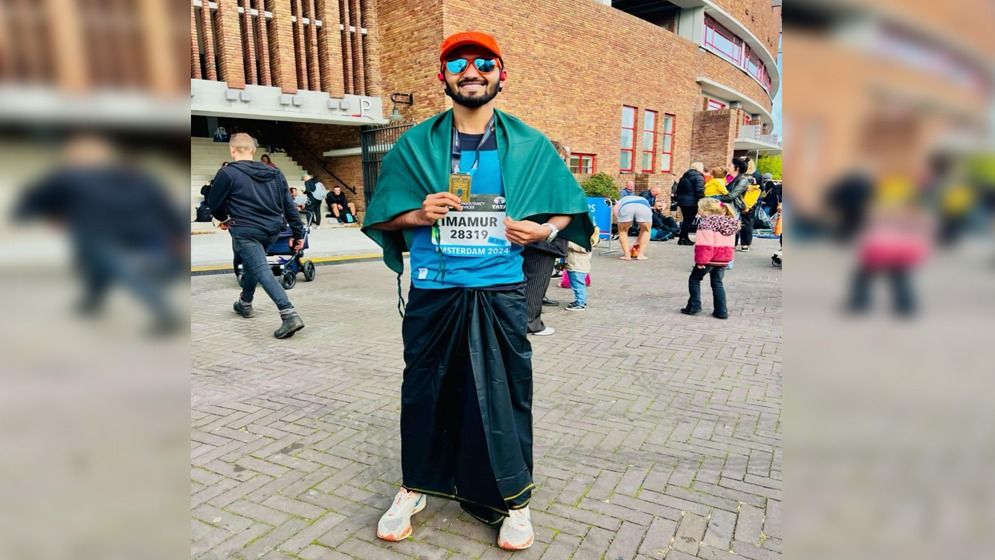 টিসিএস আমস্টারডাম ম্যারাথন সম্পূর্ণ করলেন দৌড়বিদ ইমামুর