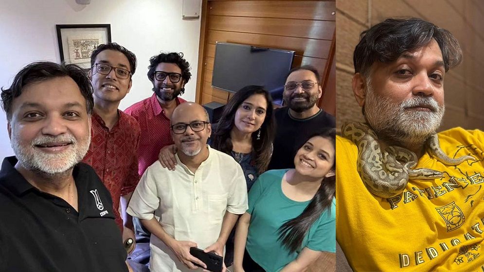 সৃজিতের ঘরোয়া পার্টিতে মধ্যমণি সাপ!