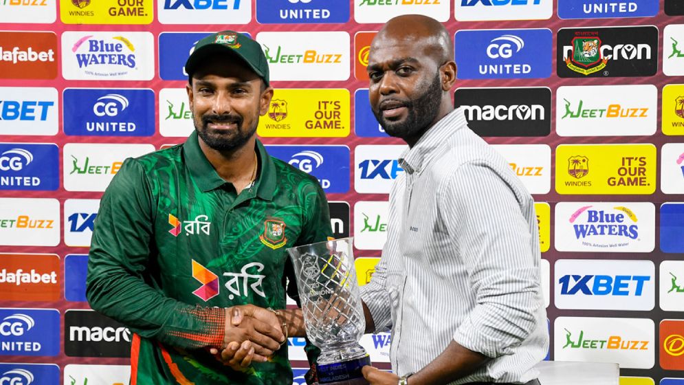 ওয়েস্ট ইন্ডিজকে হোয়াইটওয়াশ করে যা বললেন লিটন