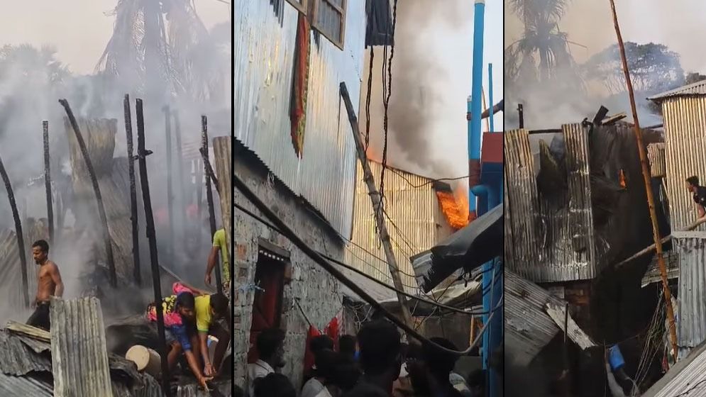 মহাখালীতে আবাসিক ভবনে অগ্নিকাণ্ড